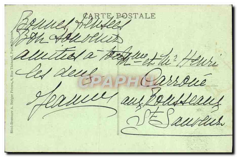 CPA Salpetrlere Entree Principale Paris  — Rückseite