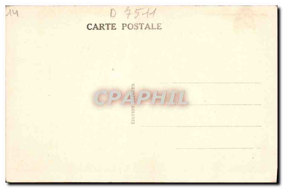 CPA Paris Place De La Bastille — Verso