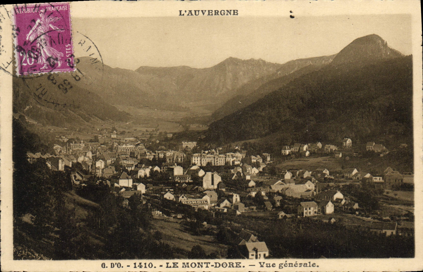 CPA L'Auvergne Le Mont Dore Vue Generae
