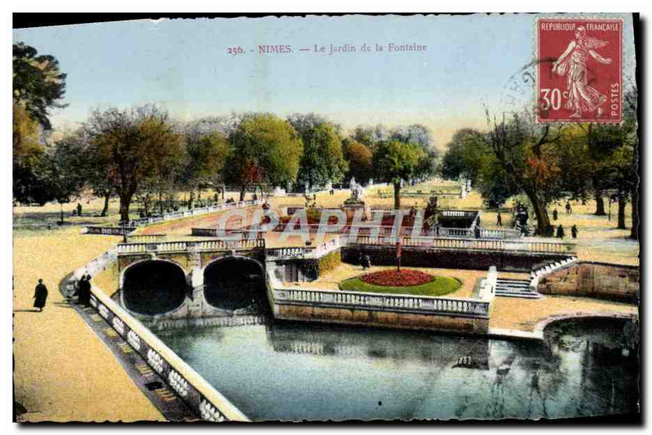 Nîmes — Le Jardin de la Fontaine — Édition La Cigogne, n°256