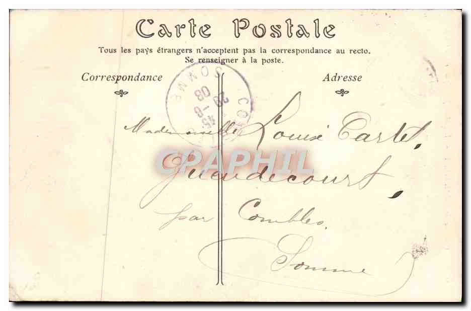 Château de CHANTILLY — L'Entrée principale et la Chapelle — ND. Phot. — Rückseite