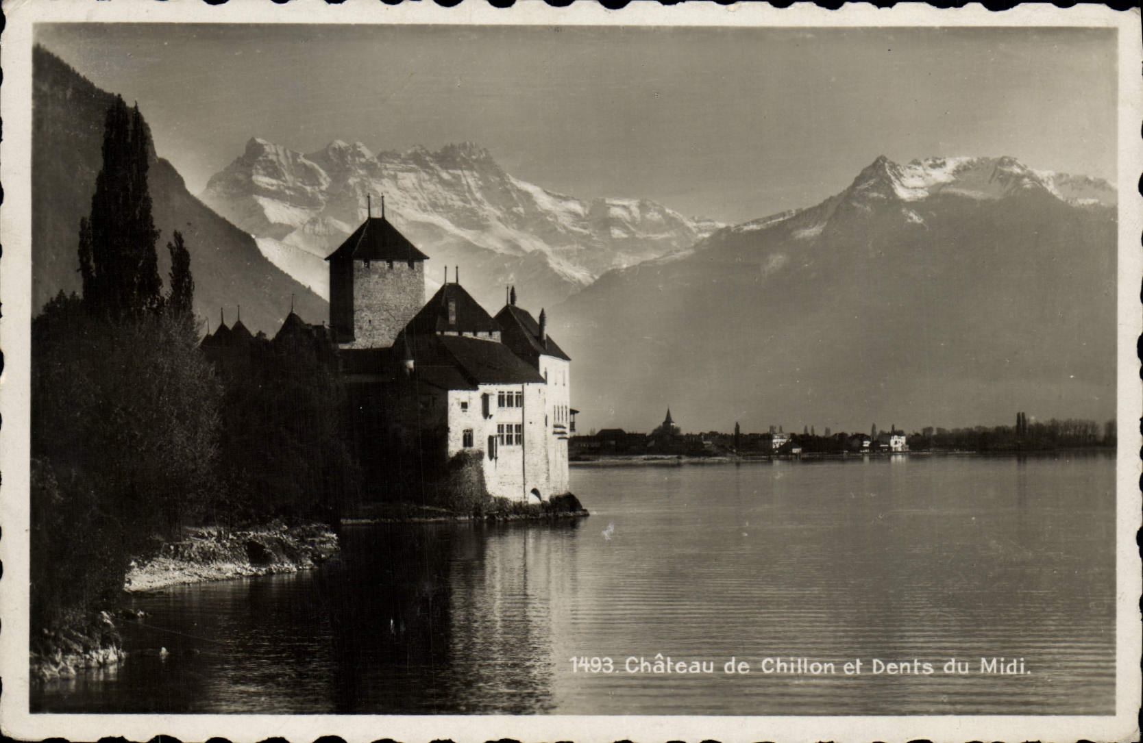 CPA Chateau De Chillon Et Dents Du Midi