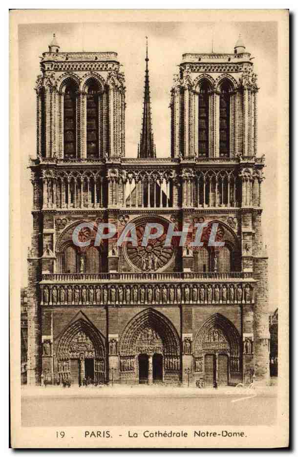 CPA Paris La Cathedrale Notre Dame