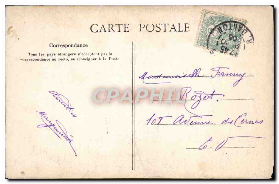 CPA Riviere Les deux douleurs Musee du Luxembourg  — Rückseite