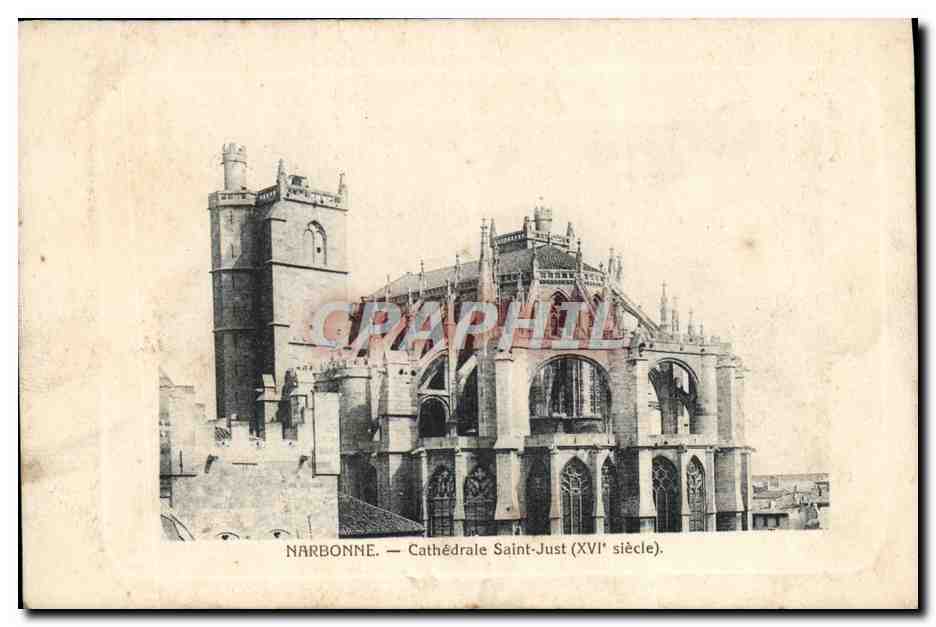 CPA Narbonne Cathedrale Saitn Just