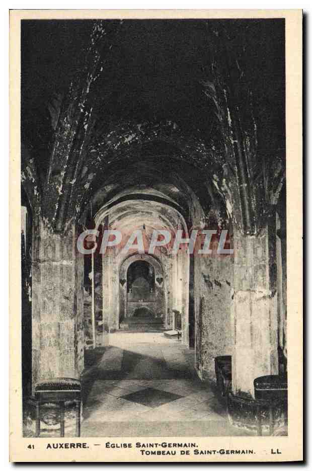 CPA Auxerre Eglise Saint Germain Tombeau de Saint Germain