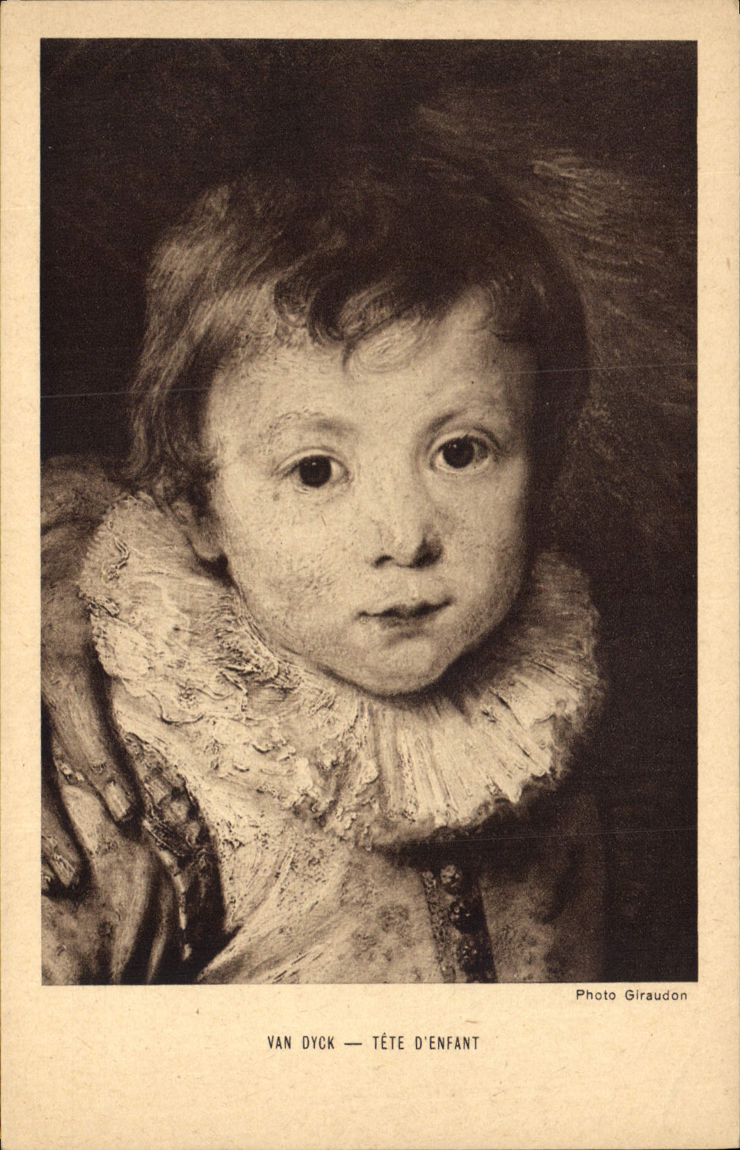 CPA Van Dyck Tete D'Enfant