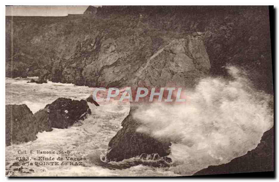 CPA Etude de vagues a la Pointe Du Raz