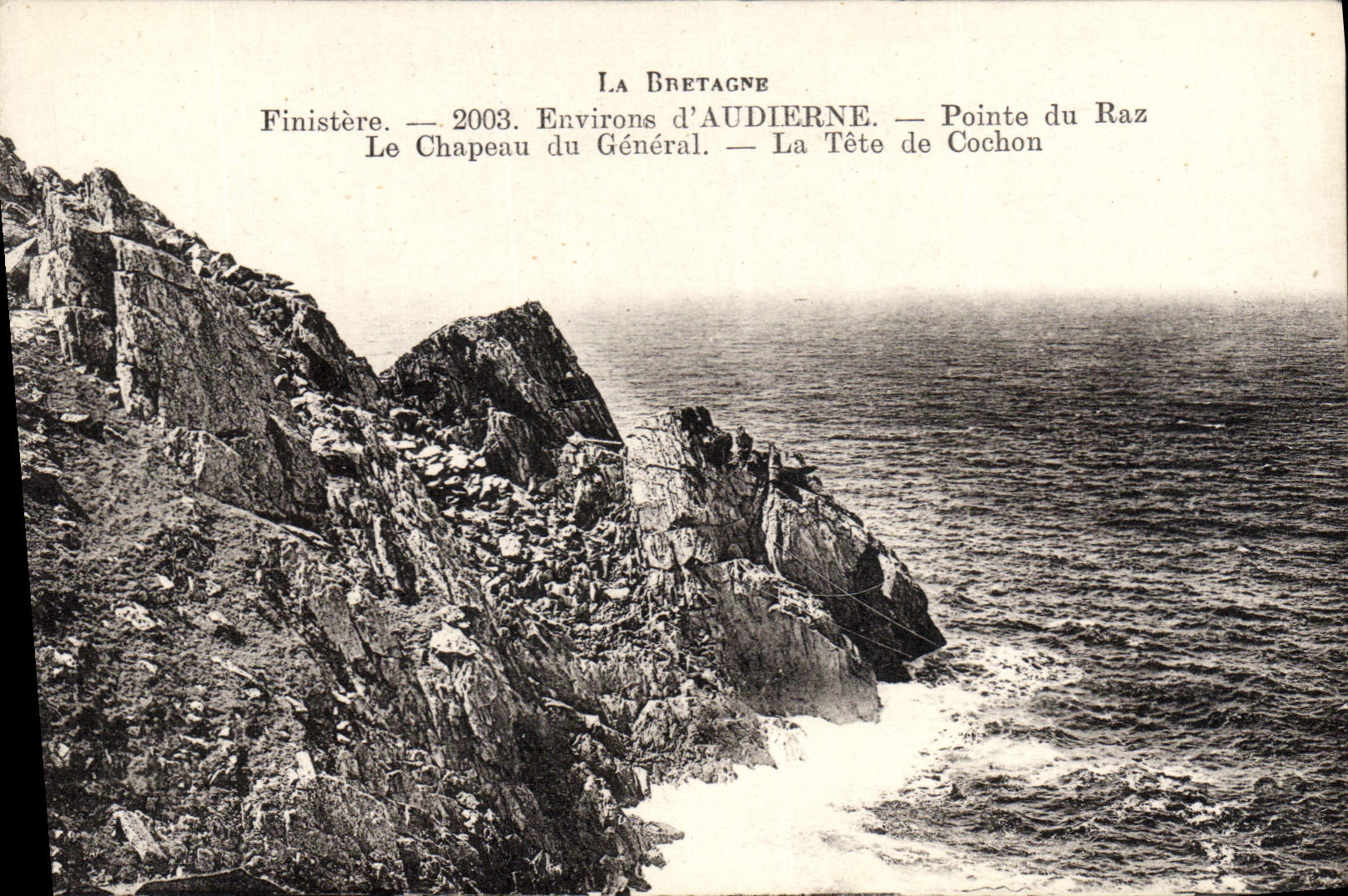 Pointe du Raz — Le Chapeau du Général — La Tête de Cochon — Finistère — 2003