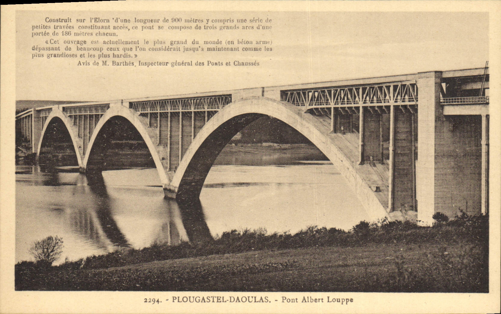 CPA Plougastel Daoulas Pont Albert Louppe