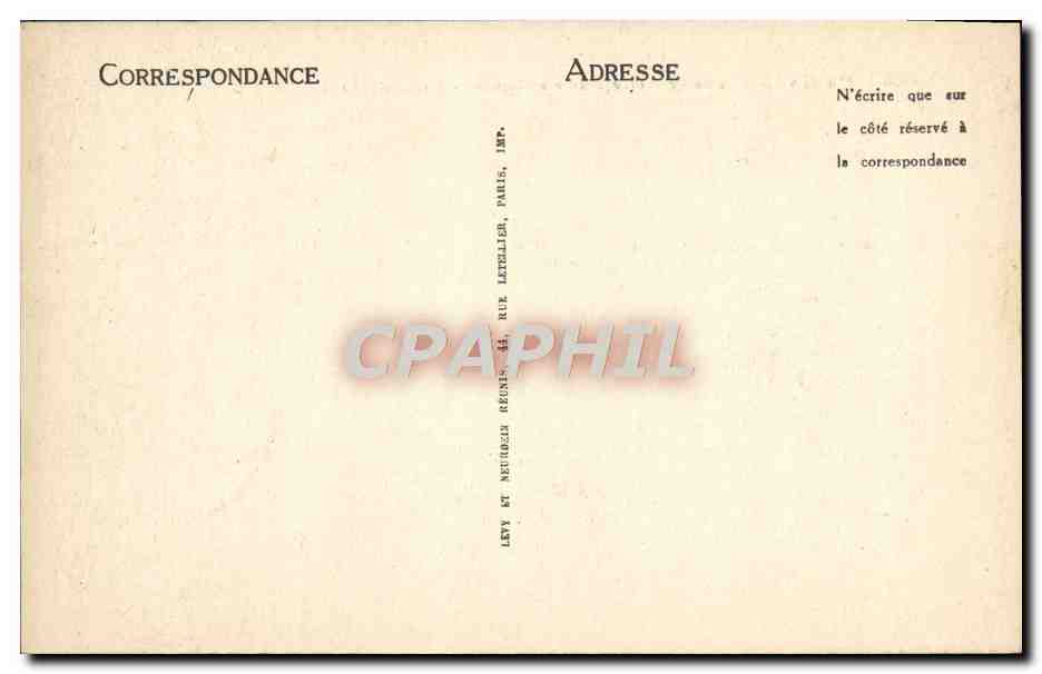 CPA Paris Abside De Notre Dame Et Square De I'Ile De France — Rückseite