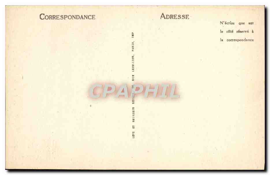 CPA Paris La Fontaine Saint Michel — Verso