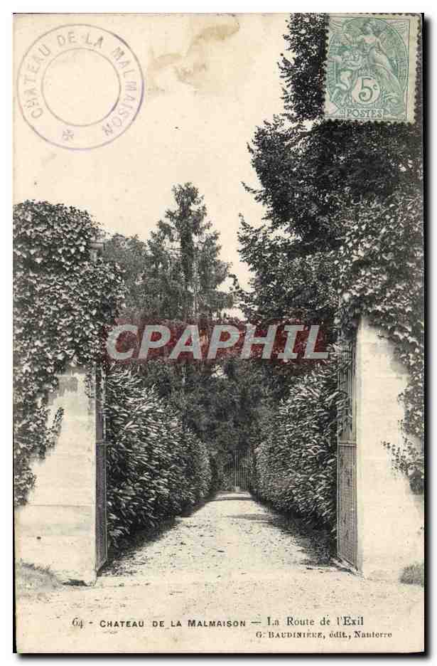 CPA Chateau De La Malmaison La Route De I'Exil Napoleon 1er