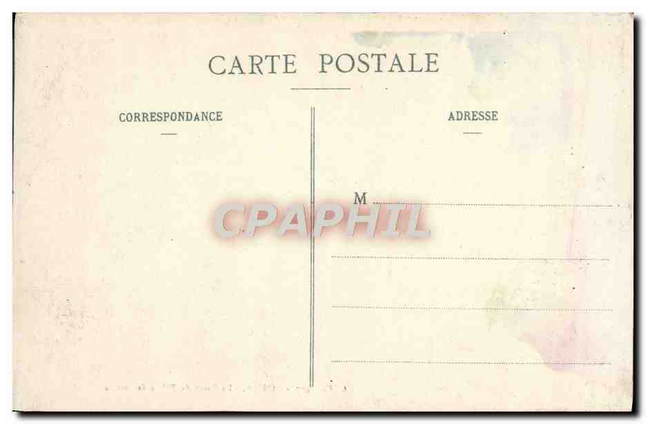 CPA Rouen La Cour Du Palais De Justice — Rückseite