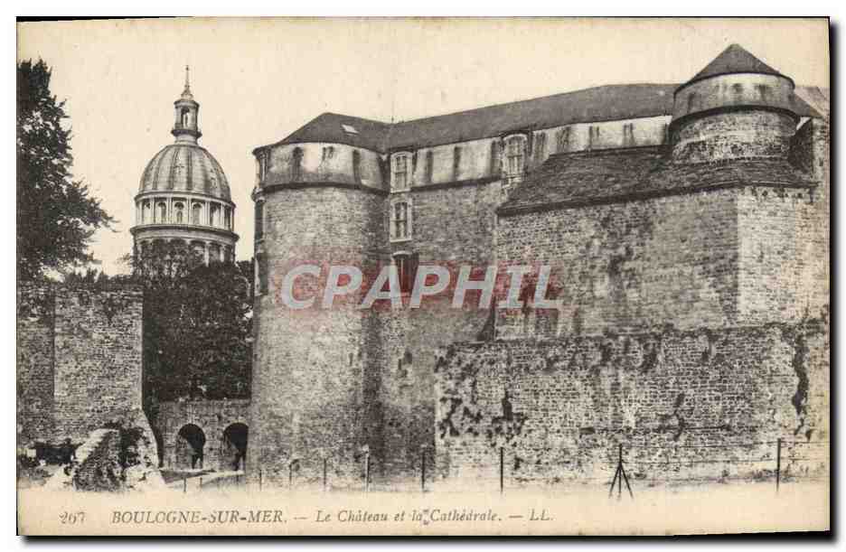 Boulogne-sur-Mer — Le Château et la Cathédrale — L.L. n°207