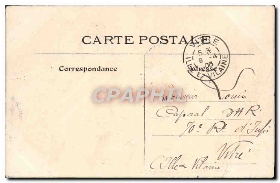 CPA Paris Palais Royal Conseil D'Etat — Verso