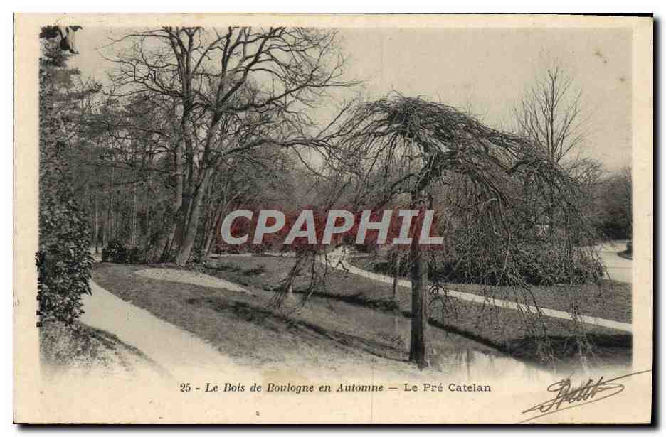 CPA Le Bois De Boulogne En Automne Le Pre Catelan Paris