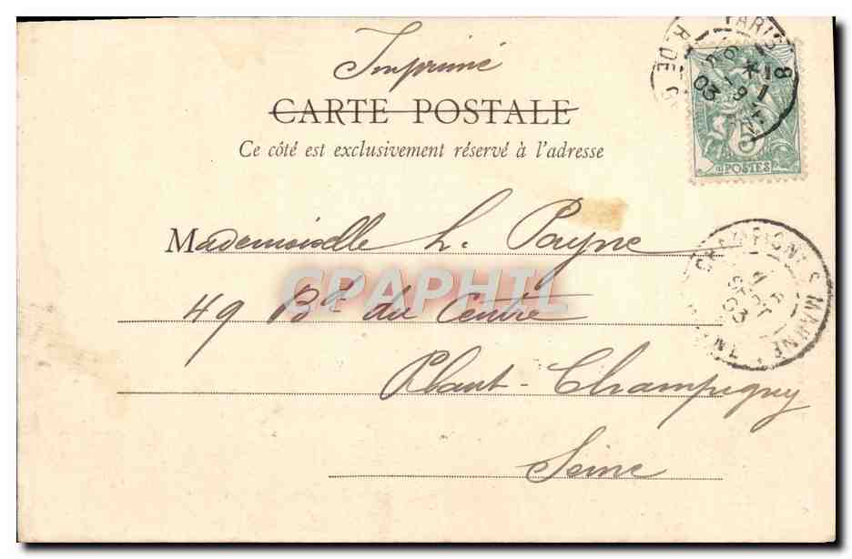 CPA Le Bois De Boulogne En Automne Le Pre Catelan Paris — Verso