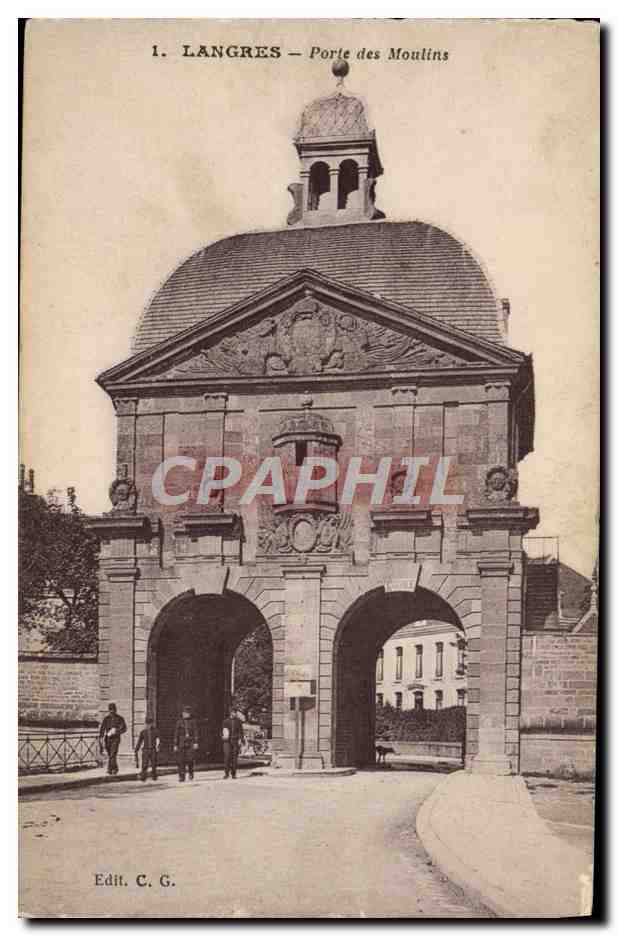 CPA Langres Porte Des Moulins