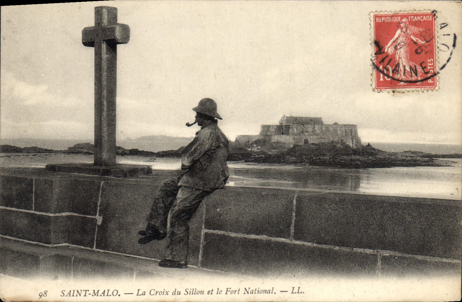 Saint-Malo — La Croix du Sillon y el Fuerte Nacional — LL.