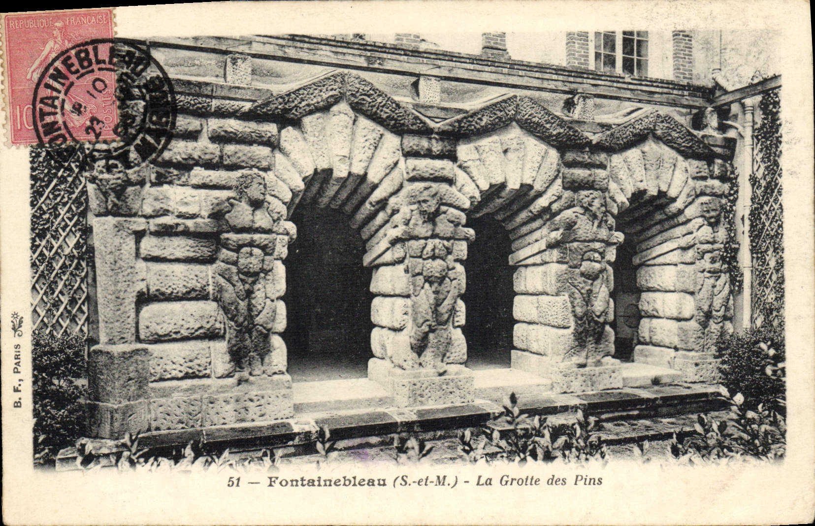 Fontainebleau (S.-et-M.) — La Grotte des Pins — B.F. Paris, n°51