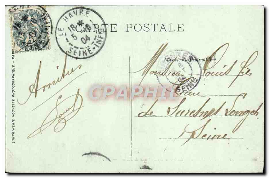 CPA Le Havre La Sortie Des Bateaux De Peche — Rückseite