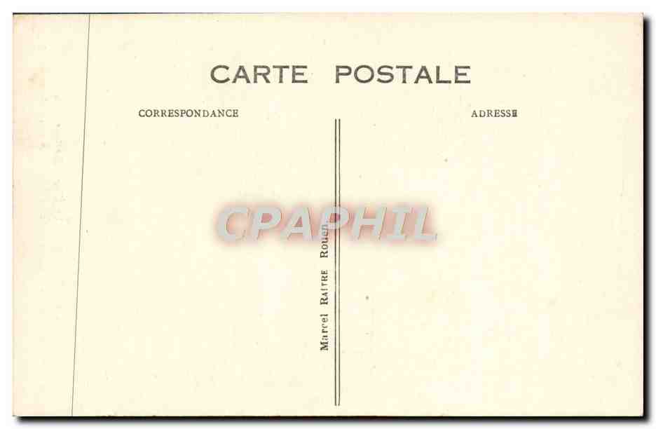 CPA Rouen La Grosse Horloge — Rückseite