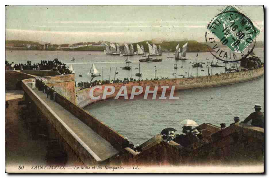 Saint-Malo — Le Môle et les Remparts — LL.