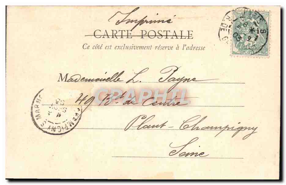 CPA Le Bois De Boulogne En Automne Entree Du Pre Catelan Paris  — Rückseite