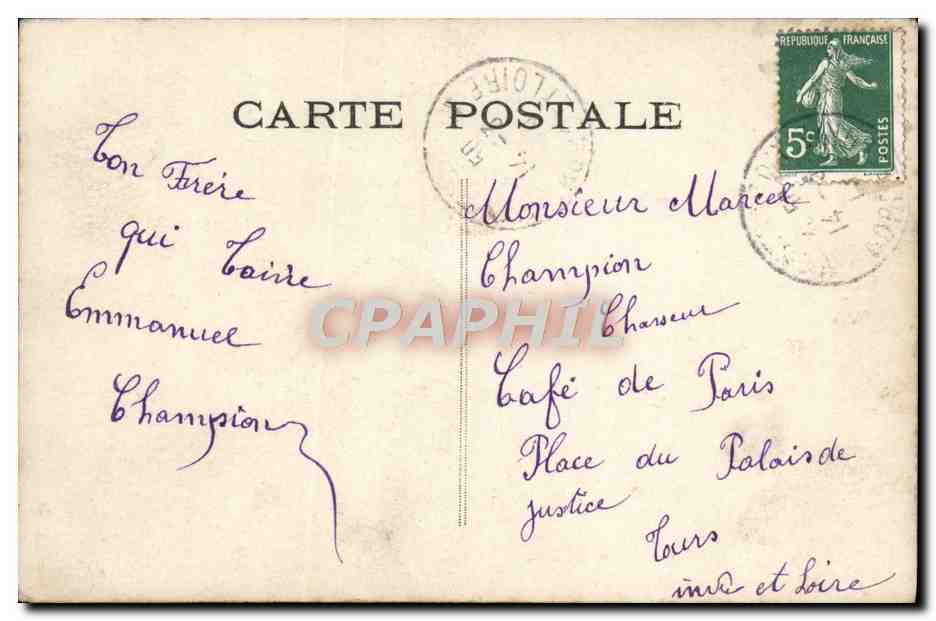 CPA Fantaisie Enfant — Rückseite