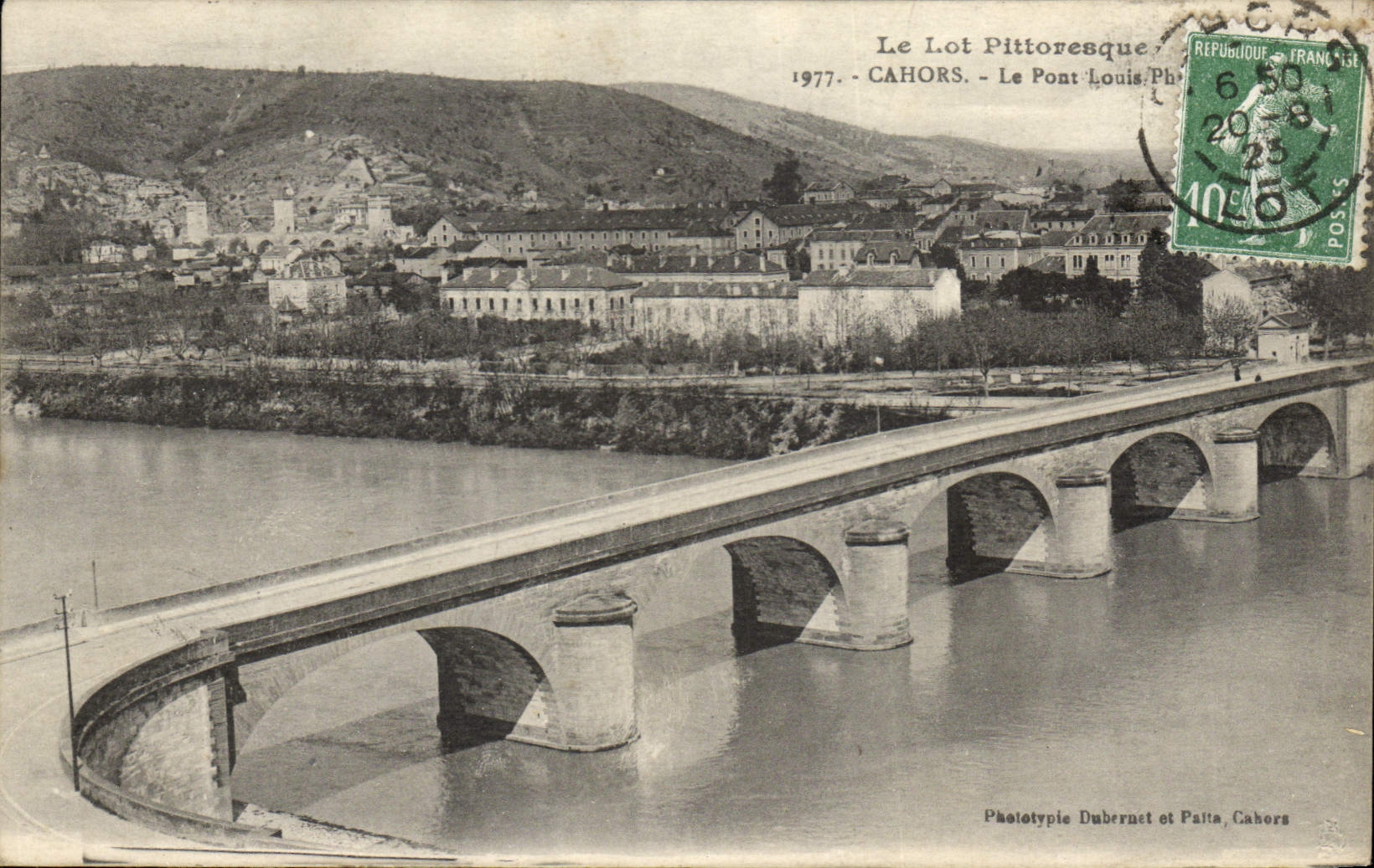 CPA Le Lot Pittoresque Cahors Le Pont Louis Philippe