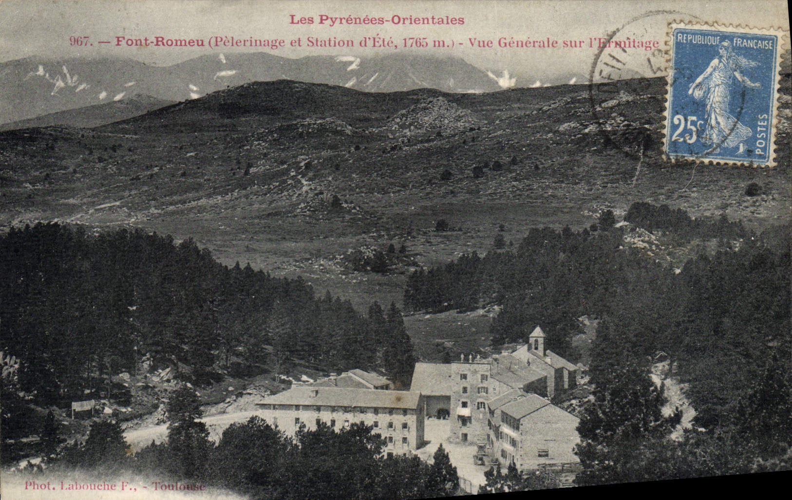 CPA Font Romeu Vue Generale Sur l'Ermitage 