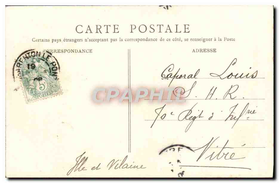 CPA Paris La Sorbonne — Rückseite
