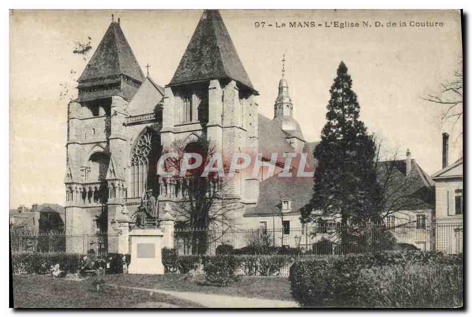 CPA Le Mans L'Eglise ND De La Couture