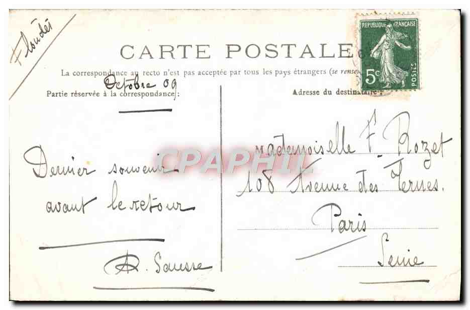 CPA La Reole Maison Du President Du Parlement — Rückseite
