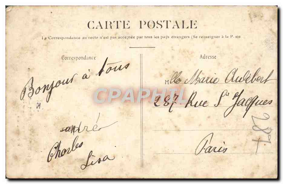 CPA Bois Les Vincennes Lac Des Minimes Promenade autour du lac Enfants — Verso