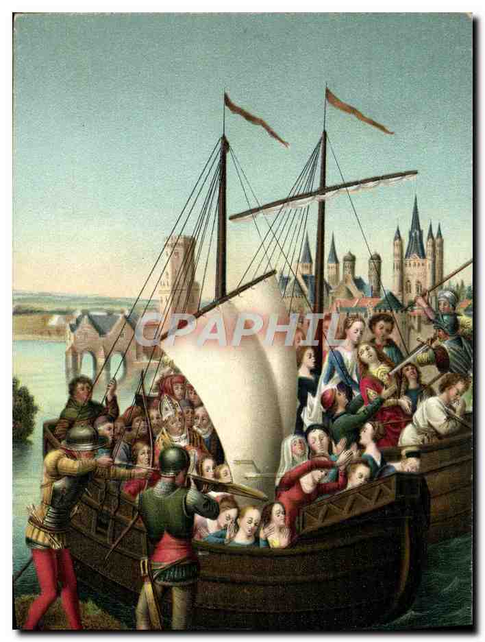 CPA Hans Memling Le massacre des compagnes de Ste Ursule