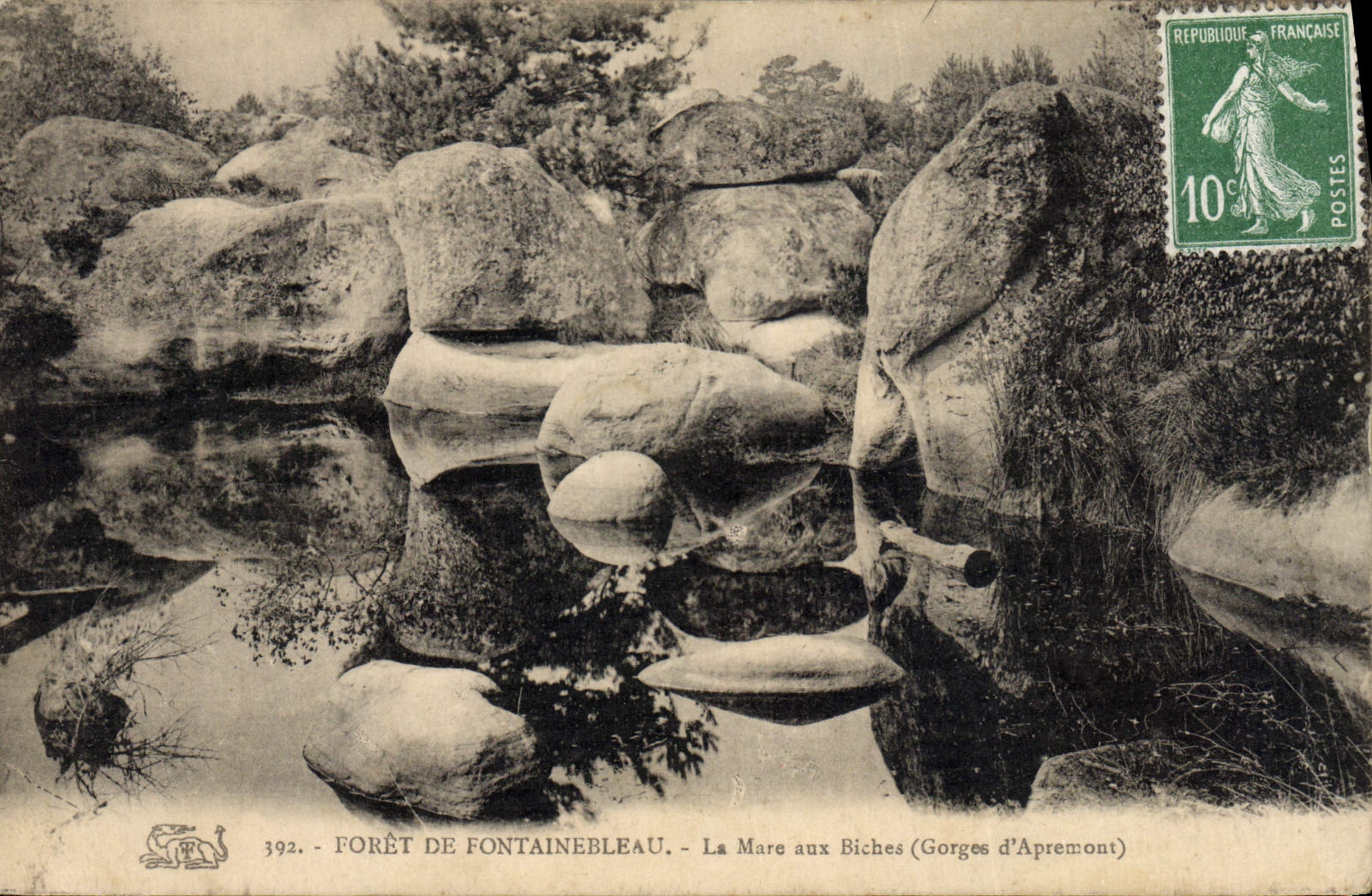 CPA Foret De Fontainebleau La Mare Aux Biches Gorges d'Apremont
