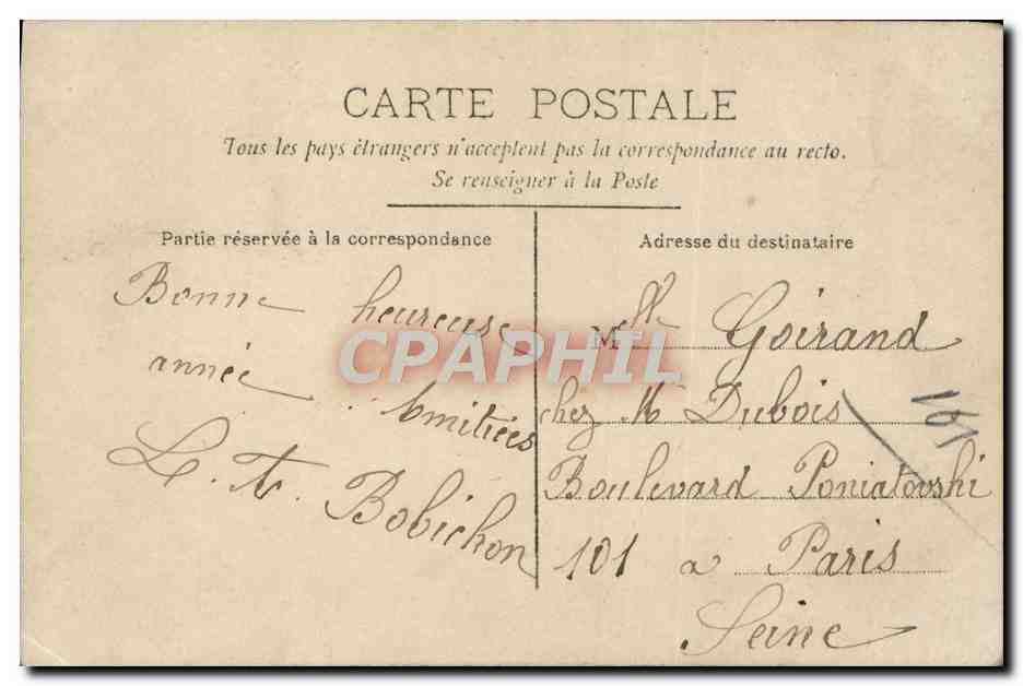CPA Fantaisie Enfant — Rückseite