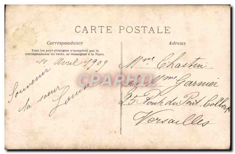 Jeune fille avec bouquet de roses — Joyeux Anniversaire — AN-Paris, n°547 — Verso