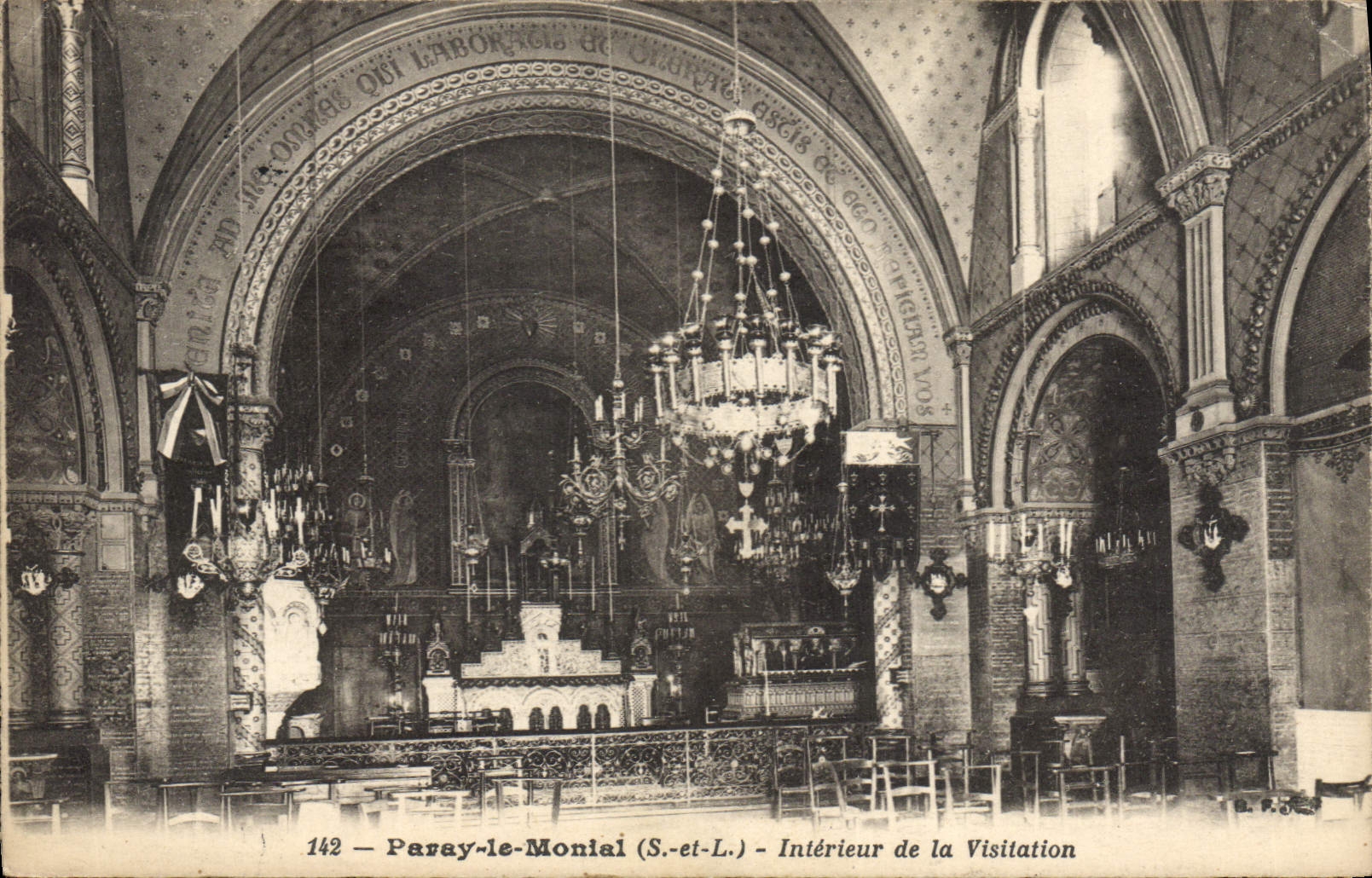Paray-le-Monial (S.-et-L.) — Intérieur de la Visitation — Éditeur L. P. S. et n° 142