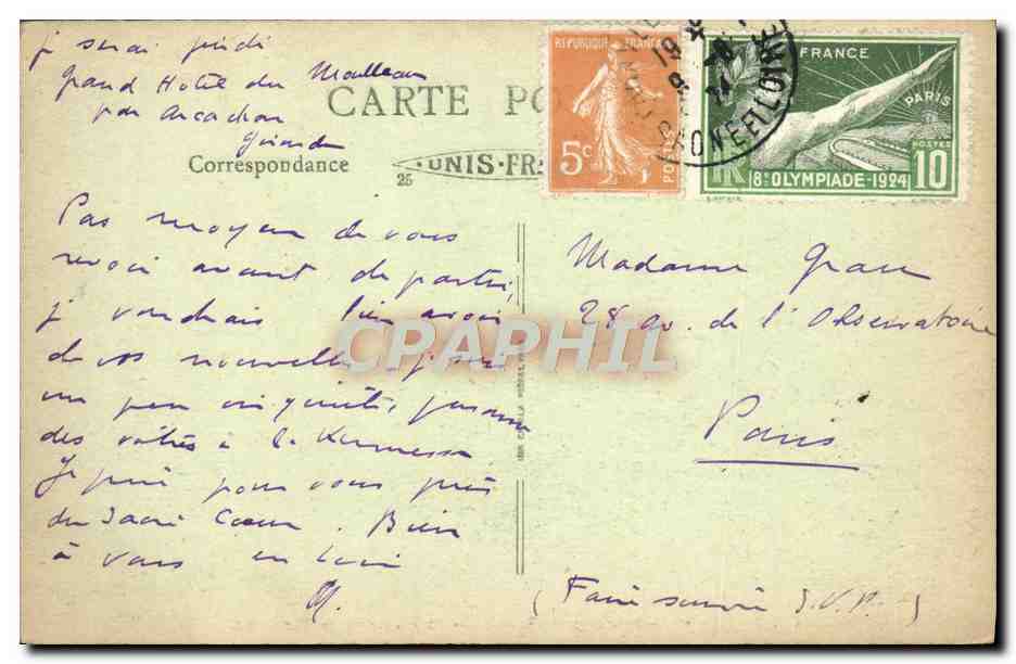 Paray-le-Monial (S.-et-L.) — Intérieur de la Visitation — Éditeur L. P. S. et n° 142 — Rückseite
