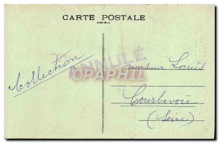 CPA Saint Brieuc La Cathedrale Le Beffroi Et Porche laterale d'entree — Back