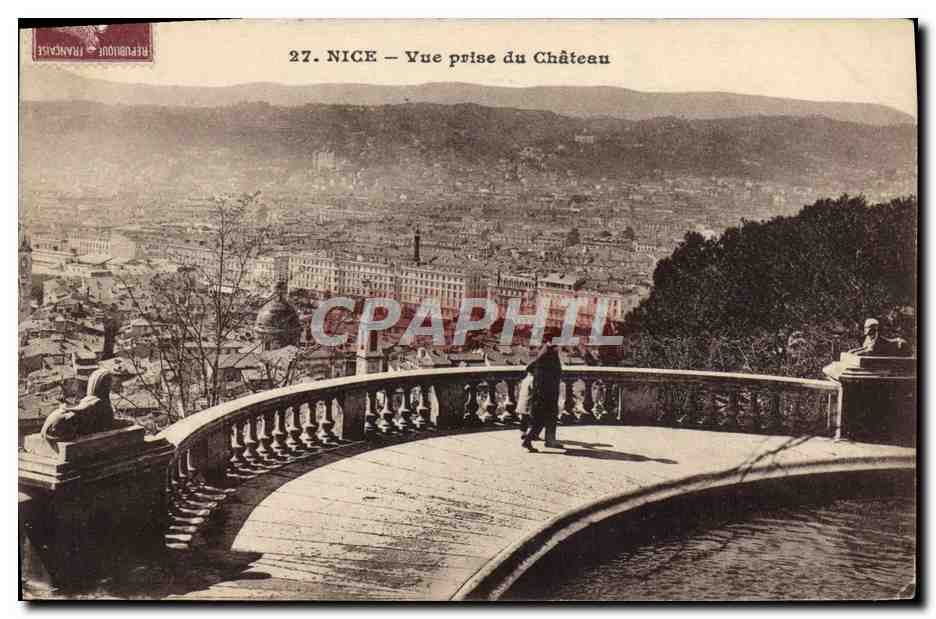 CPA Nice Vue Prise Du Chateau