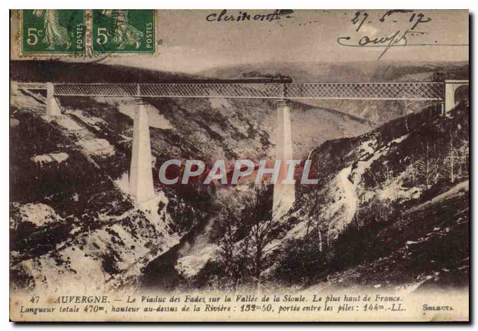 CPA Auvergne Le Viaduc Des Fades Sur la Vallee de la Sioule Train