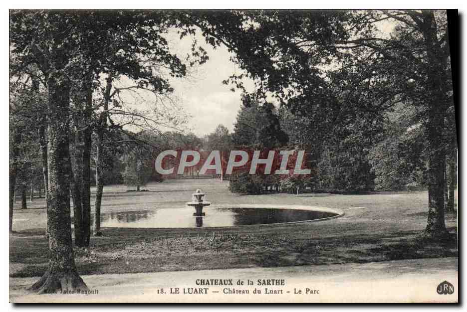 CPA Chateaux De La Sarthe Le Luart Chateau Du Luart Le parc