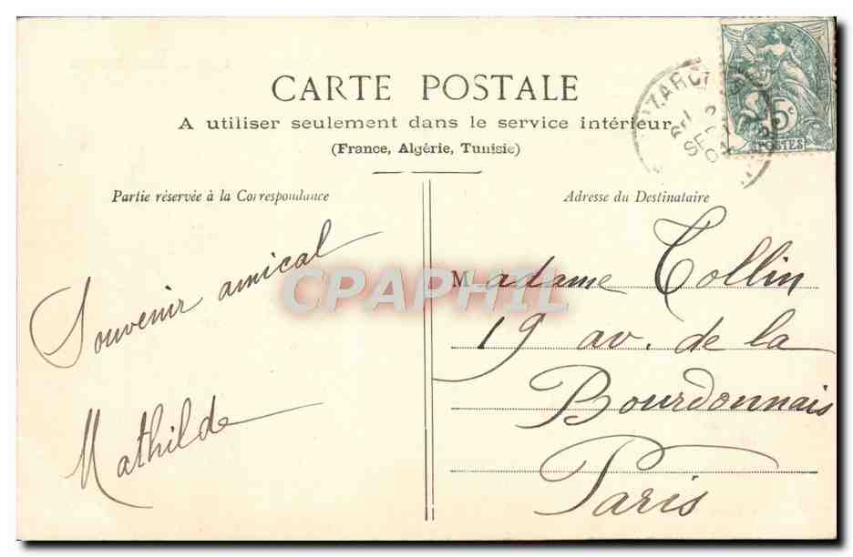 Vitré - Tour et Rue d'En-Bas — La Bretagne Pittoresque — Collection A. Warren, St-Brice — Rückseite