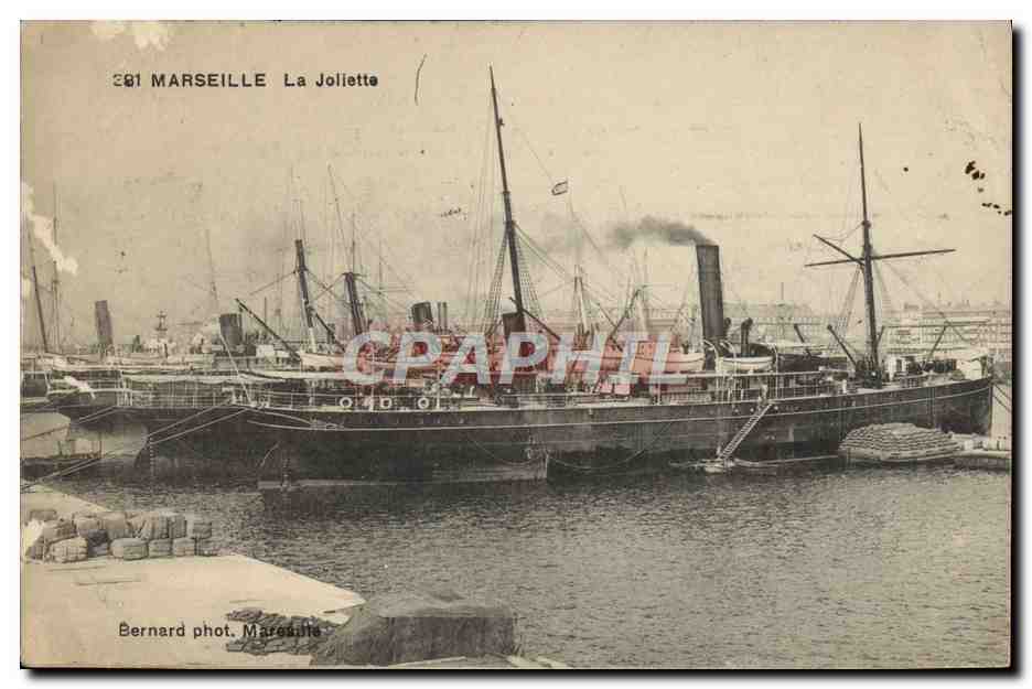 CPA Marseille La Joliette Bateau