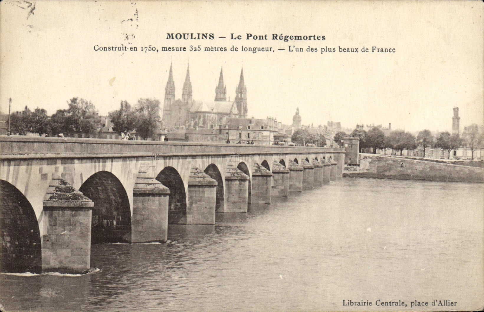 CPA Moulins Le Pont Regemortes