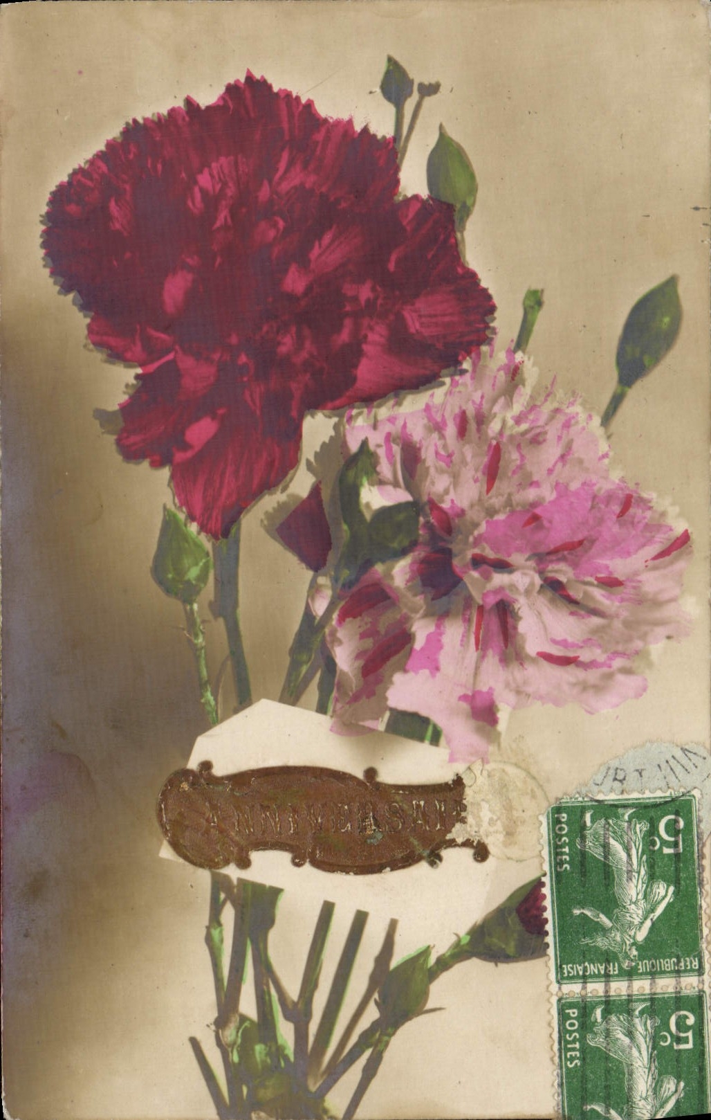 CPA Fantaisie Fleurs 